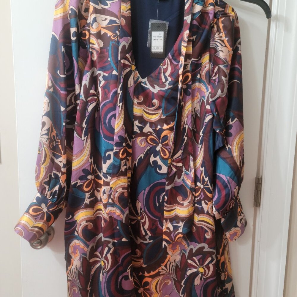 Maria print Dress-lilac